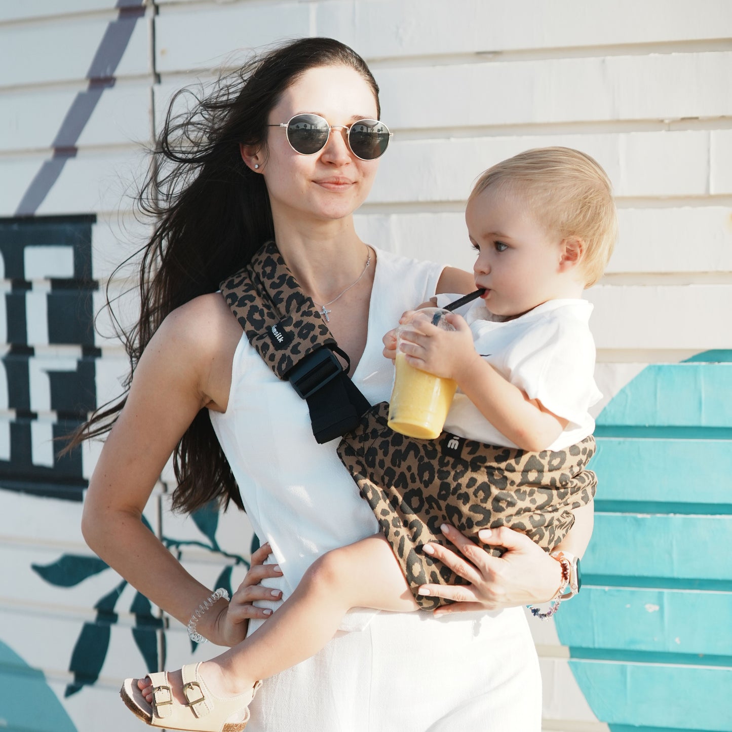 MomSwing Baby Carrier - Chic Leopard