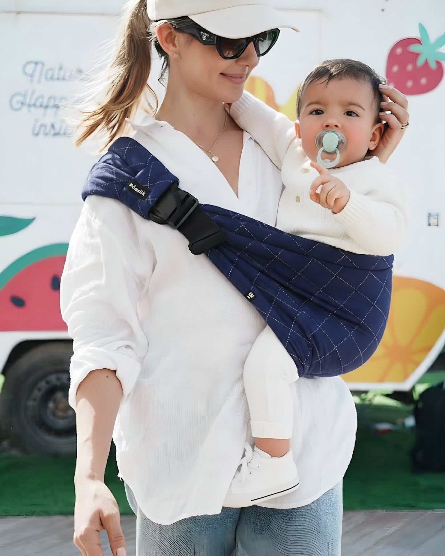 Porte-bébé MomSwing - Bleu Marine