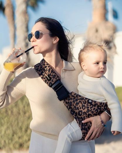 Porte-bébé MomSwing - Léopard Chic